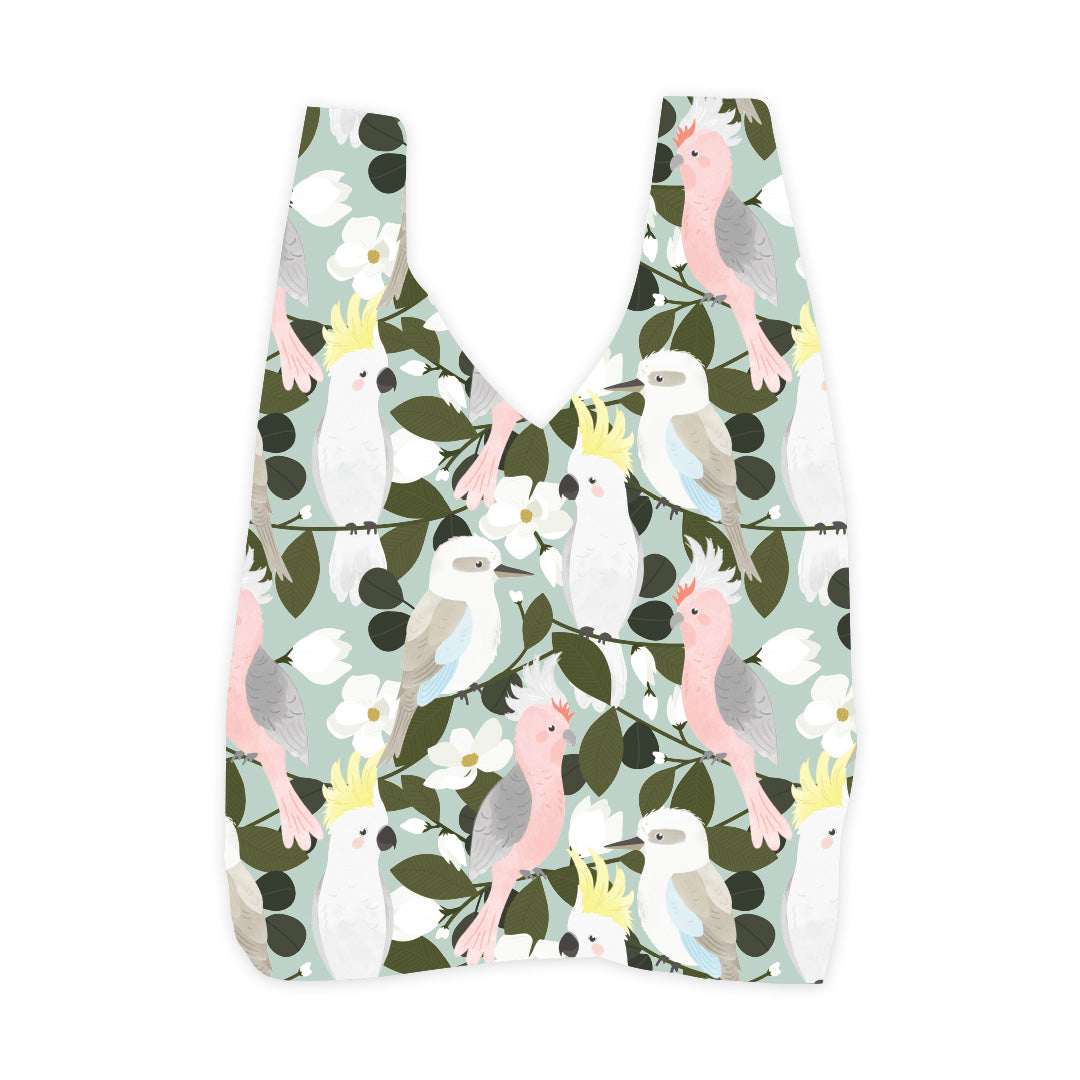 Large Reusable Tote - Bird Song